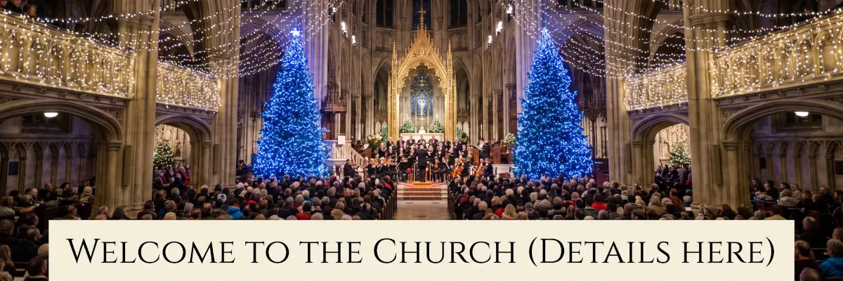 Church christmastime banner for website