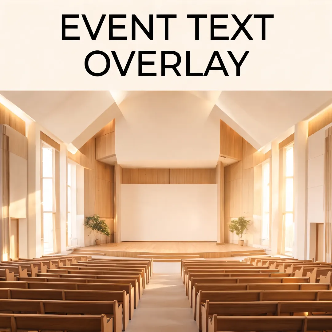 Indoor church event invite