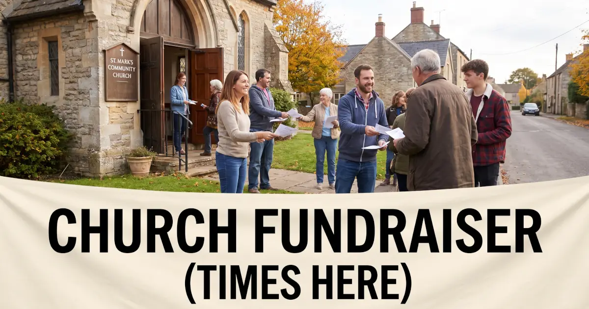 Church fundraising announcement