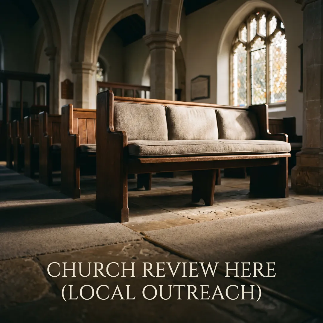 Giving review to local church for testimony