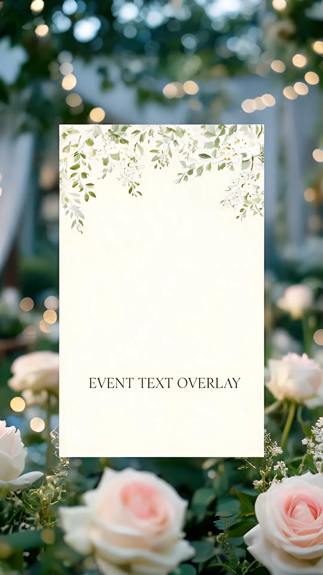 Outdoor church event with flowers
