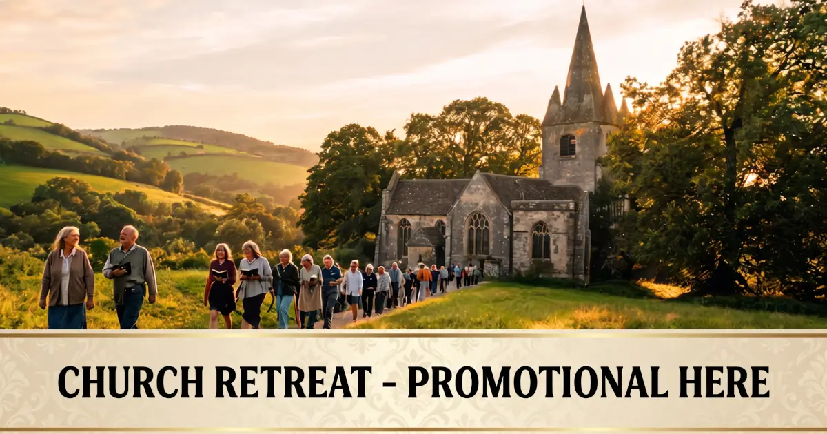 Local church retreat awareness promotion