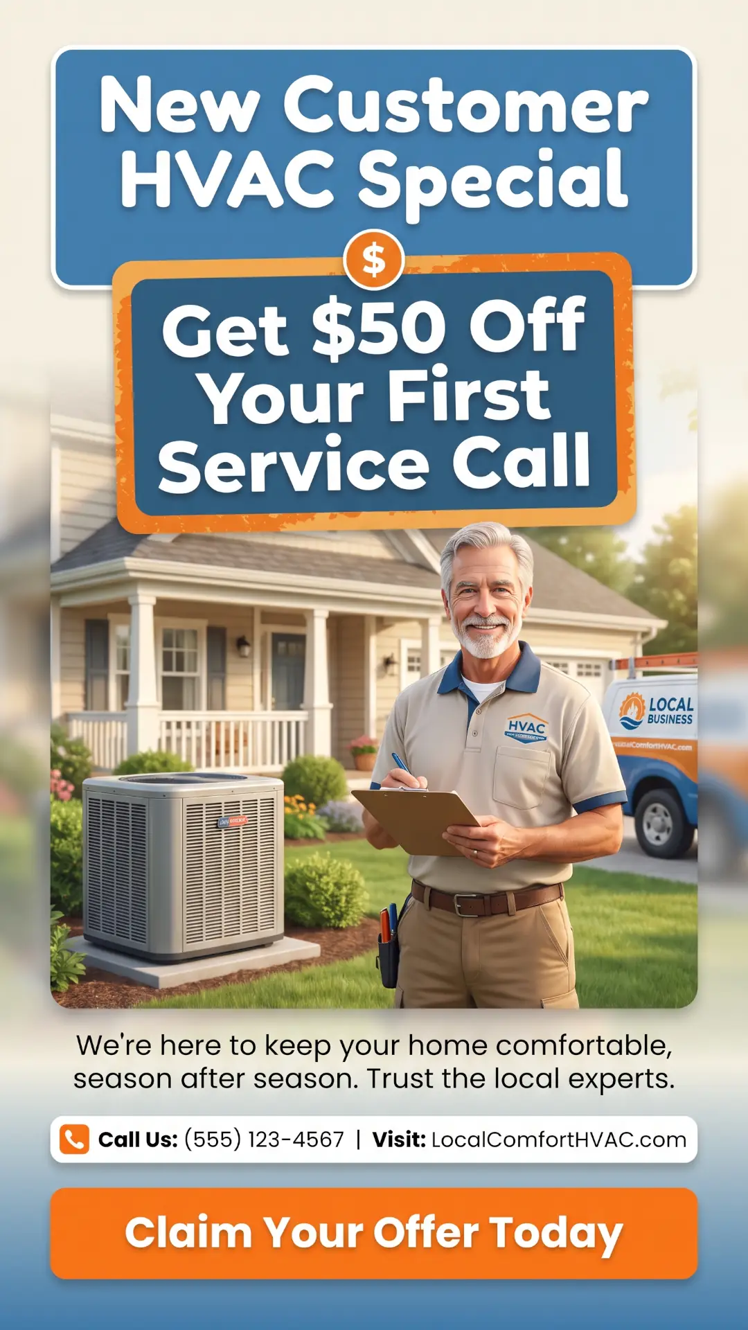 HVAC system promo special