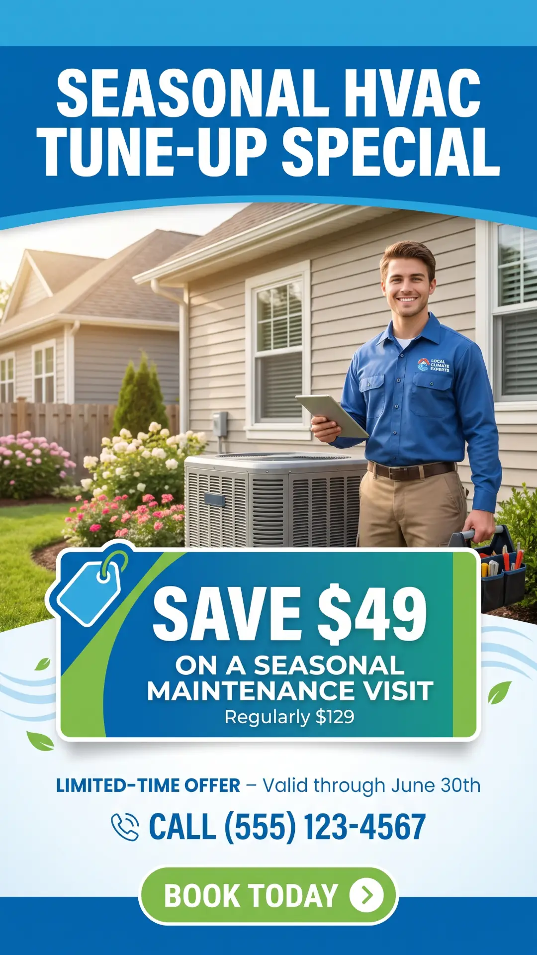 HVAC system promotion special