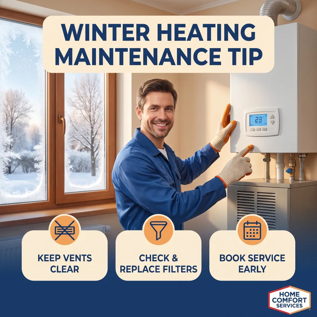 Winter season work on the HVAC system