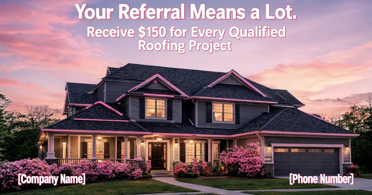 Give free referral business card out