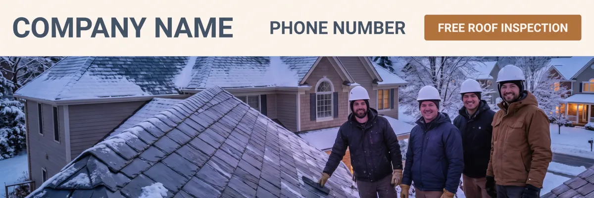 Roofing quality banner for website